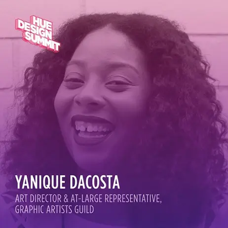 Portrait of Yanique DaCosta used for the Hue Design Summit program