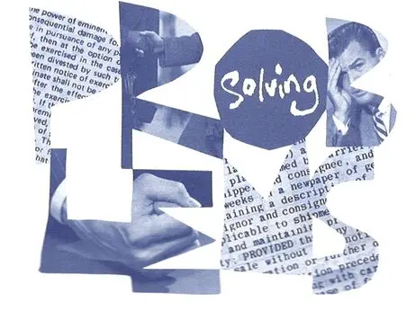“Solving Problems” graphic from the Guild's application form in the 1990s
