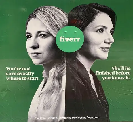 Fiverr advertisement