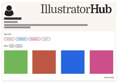 diagram showing illustrationhub layout