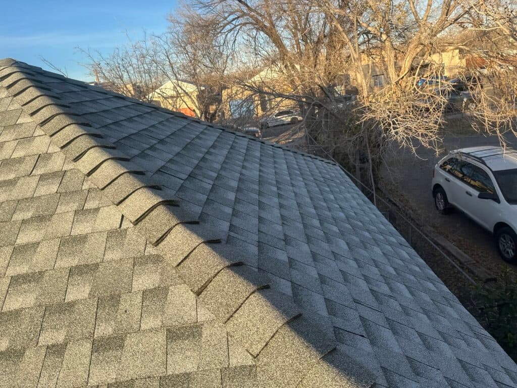 how much sun does my roof get shingles roof trees behind