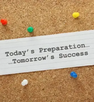 today's preparation leads to tomorrow's success.