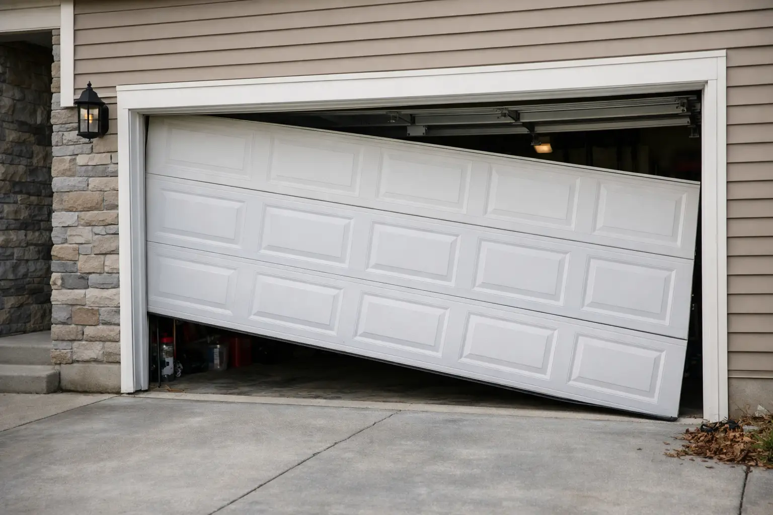 Why Is My Garage Door Crooked?