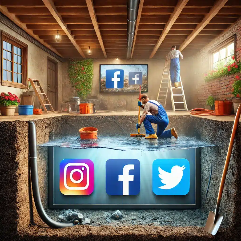 How to Use Social Media to Drive Leads for Your Basement Waterproofing Service