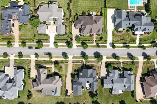 gated community aerial view