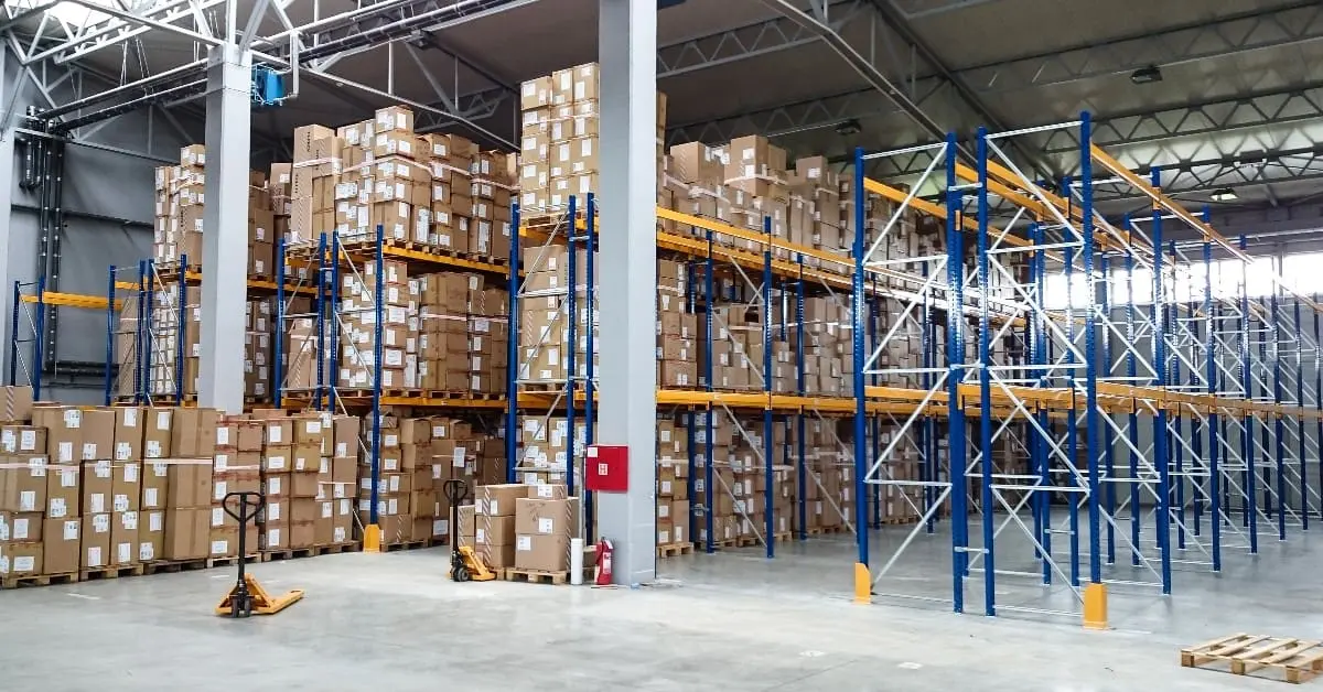 interior of a warehouse