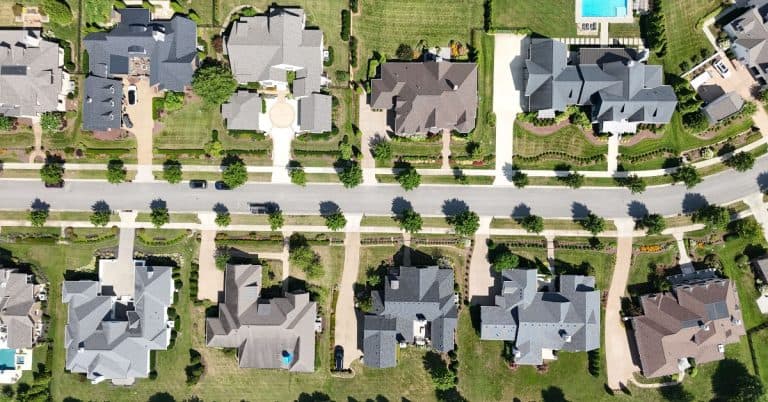 gated community aerial view