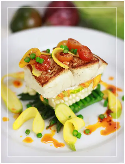 delicious fish catering menu item
