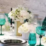 Full Service Wedding Catering Table Setup