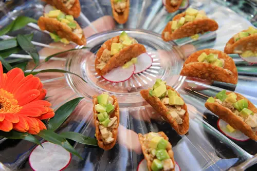 Palo Alto Wedding Caterer serving Cuban Chicken Tostaditas