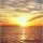 beautiful sea sunset view in florida