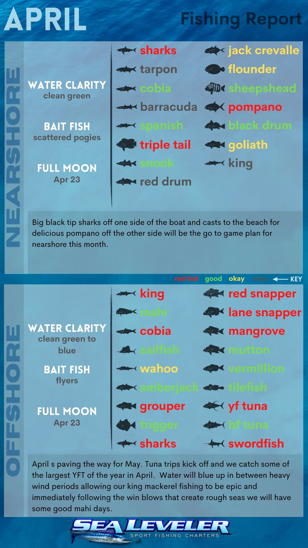 April 2024 Fishing Report april 2024 fishing charters report