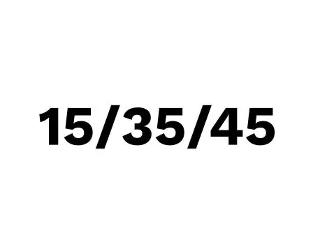 15 35 45
