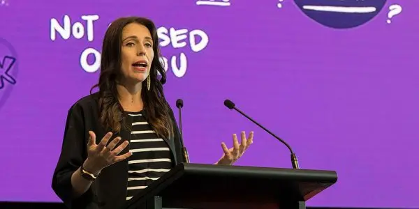 Jacinda Ardern at MOE summit