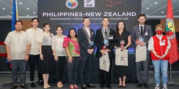 Creative HQ and the Valenzuela government team posing at the government showcase