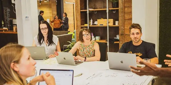 Creative HQ startup founders in a workshop