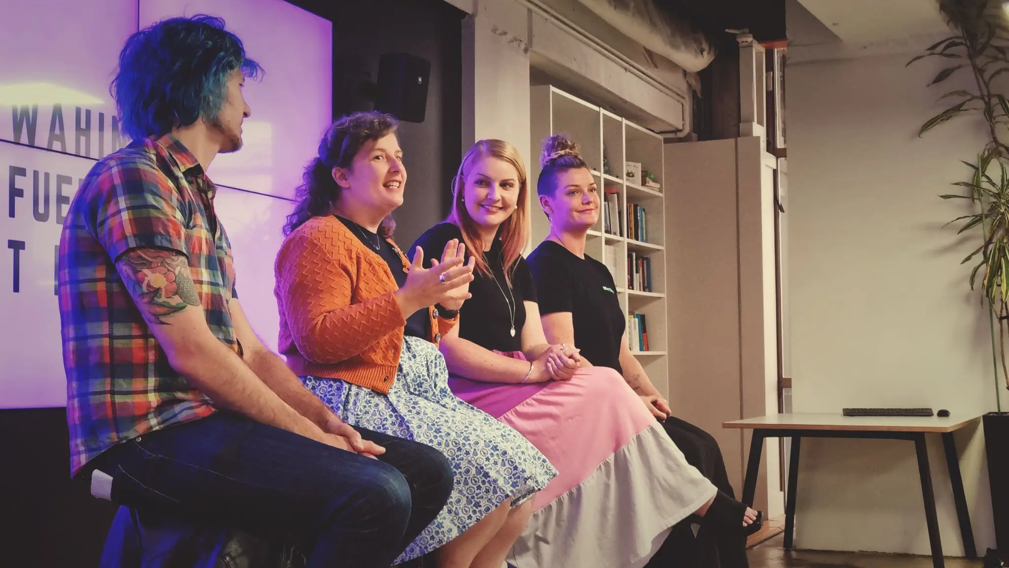 Panel of women sepaking