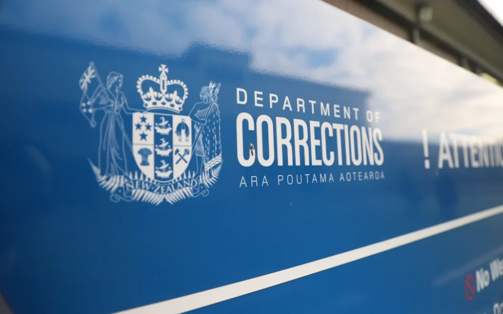 NZ Department of Corrections sign