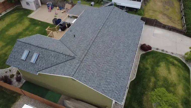 New CertainTeed Landmark in Granite Gray roof installed by Alpine Roofing on N Aurora Ave, East Wenatchee