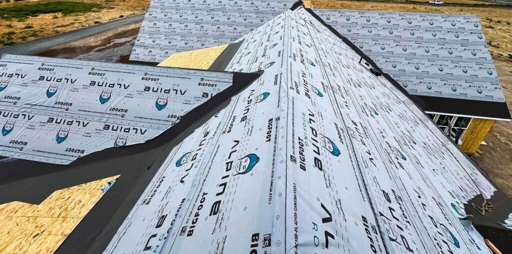 Roof replacement by Alpine Roofing