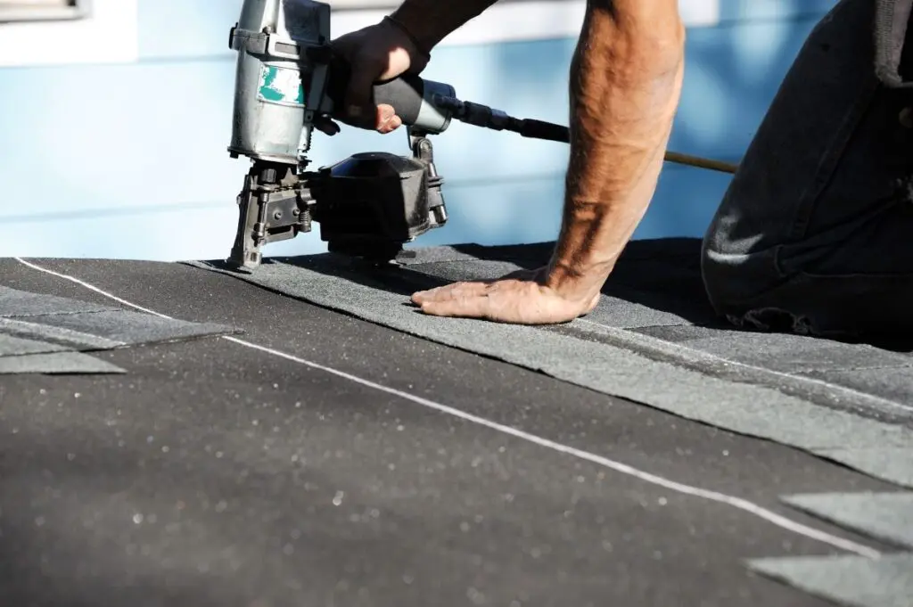 installation of shingles