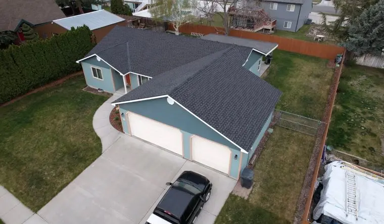 Completed roofing system on a Pasco Washington home