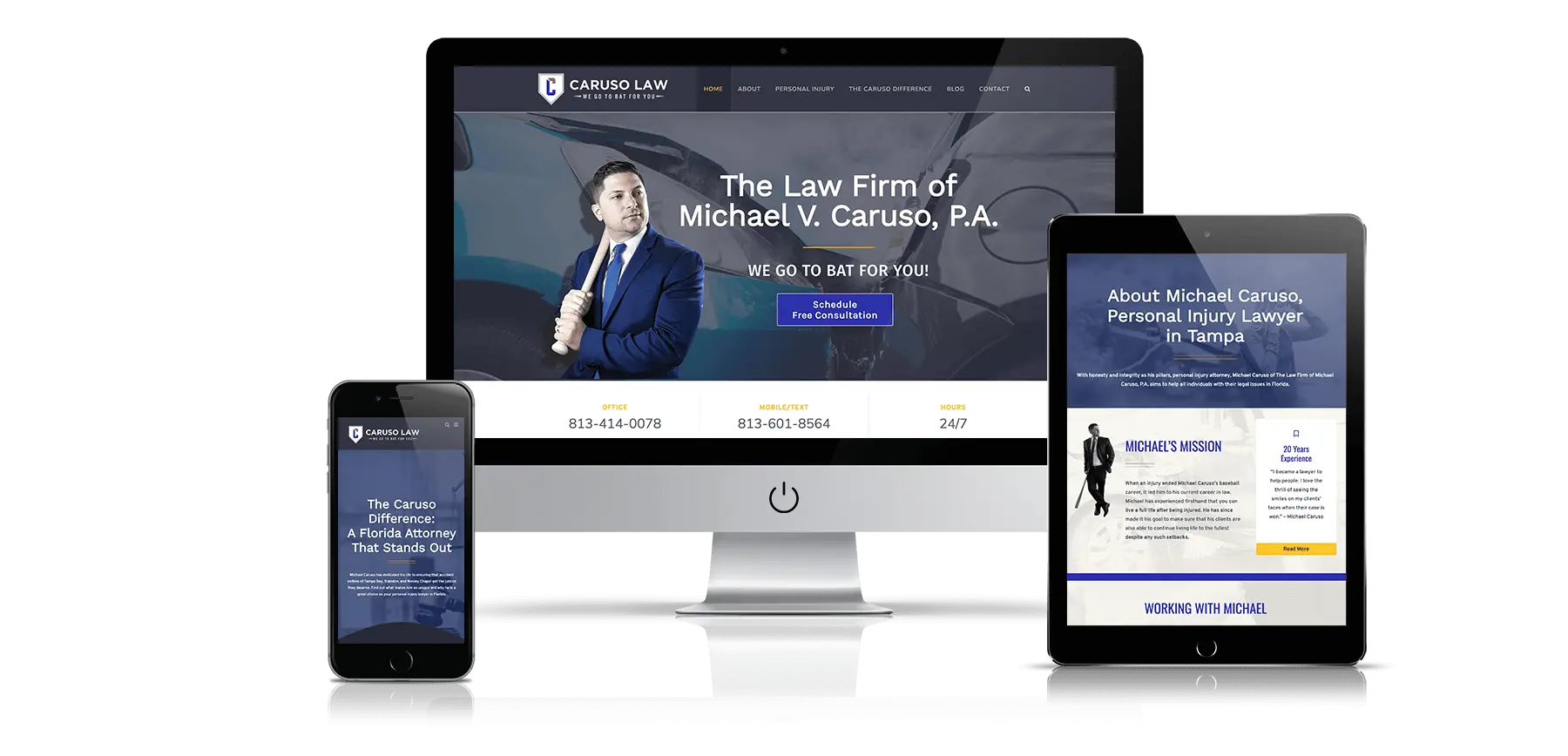 caruso-website-responsive-mockup