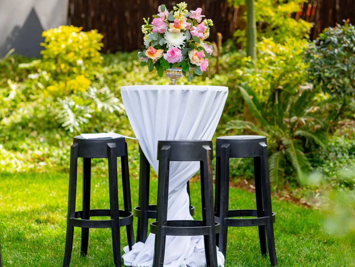 the garden venue reception area