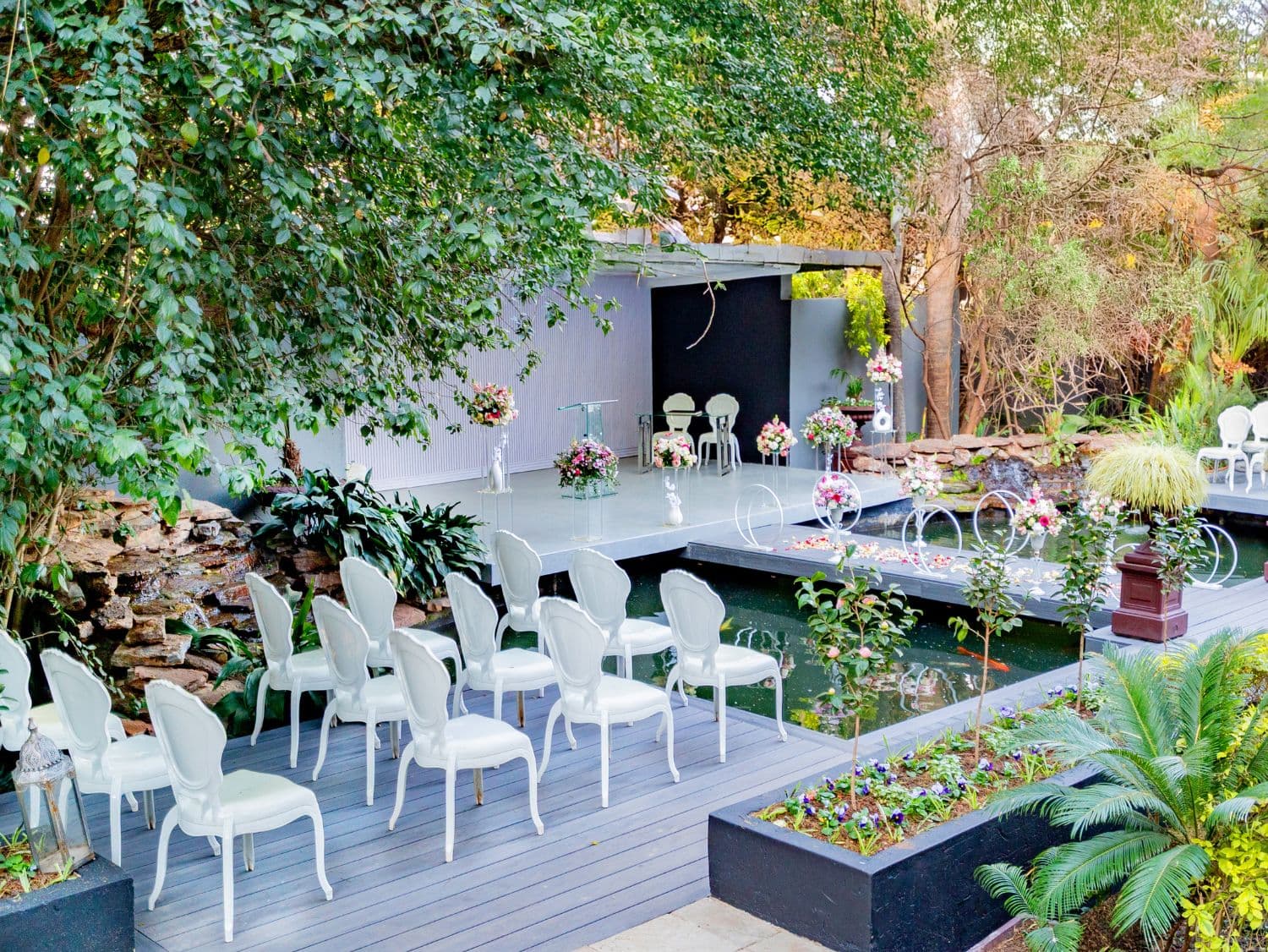 white chairs