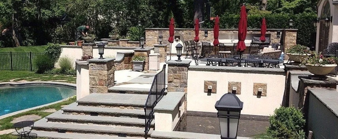 outdoor lighting in Larchmont and Rye NY