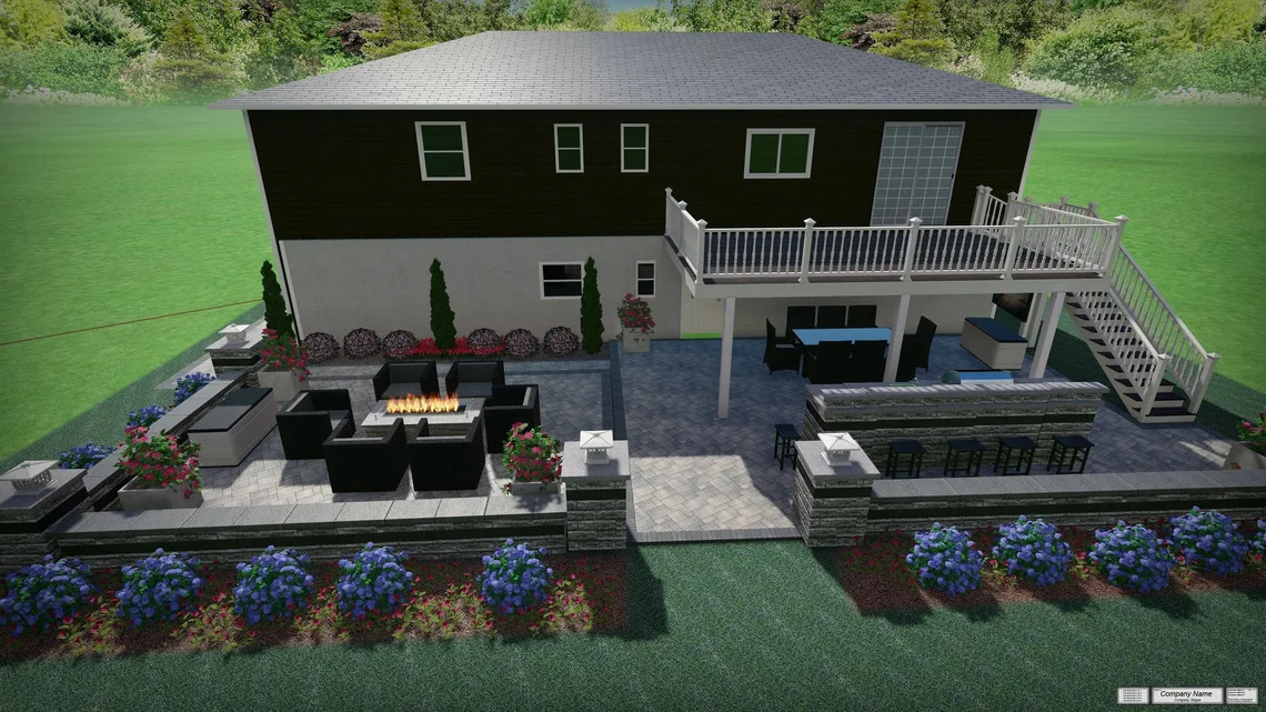 landscape vision plant installation 3d design