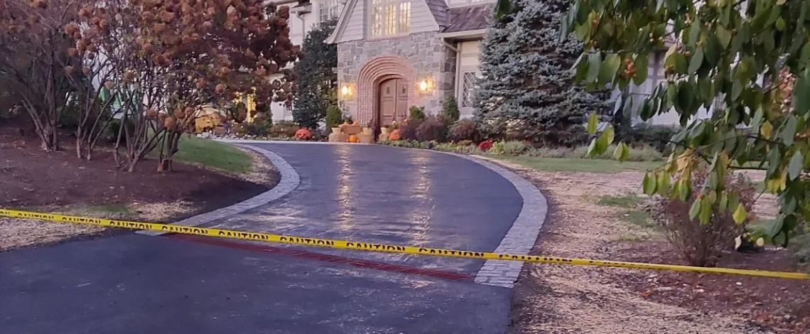 Resurfaced driveway showing smooth finish and improved curb appeal