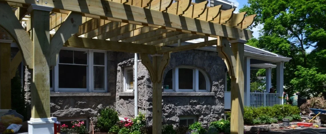 pergola paver patio design rye ny