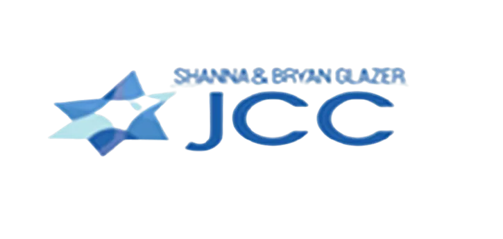 The blue star and text logo for the Shanna & Bryan Glazer JCC (Jewish Community Center) in Tampa, Florida, shown as a sponsor for Tampa Turf Services.