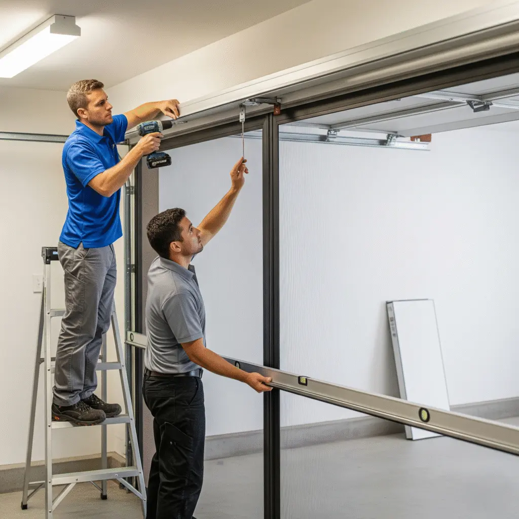fitting-a-screen-to-a-garage-frame