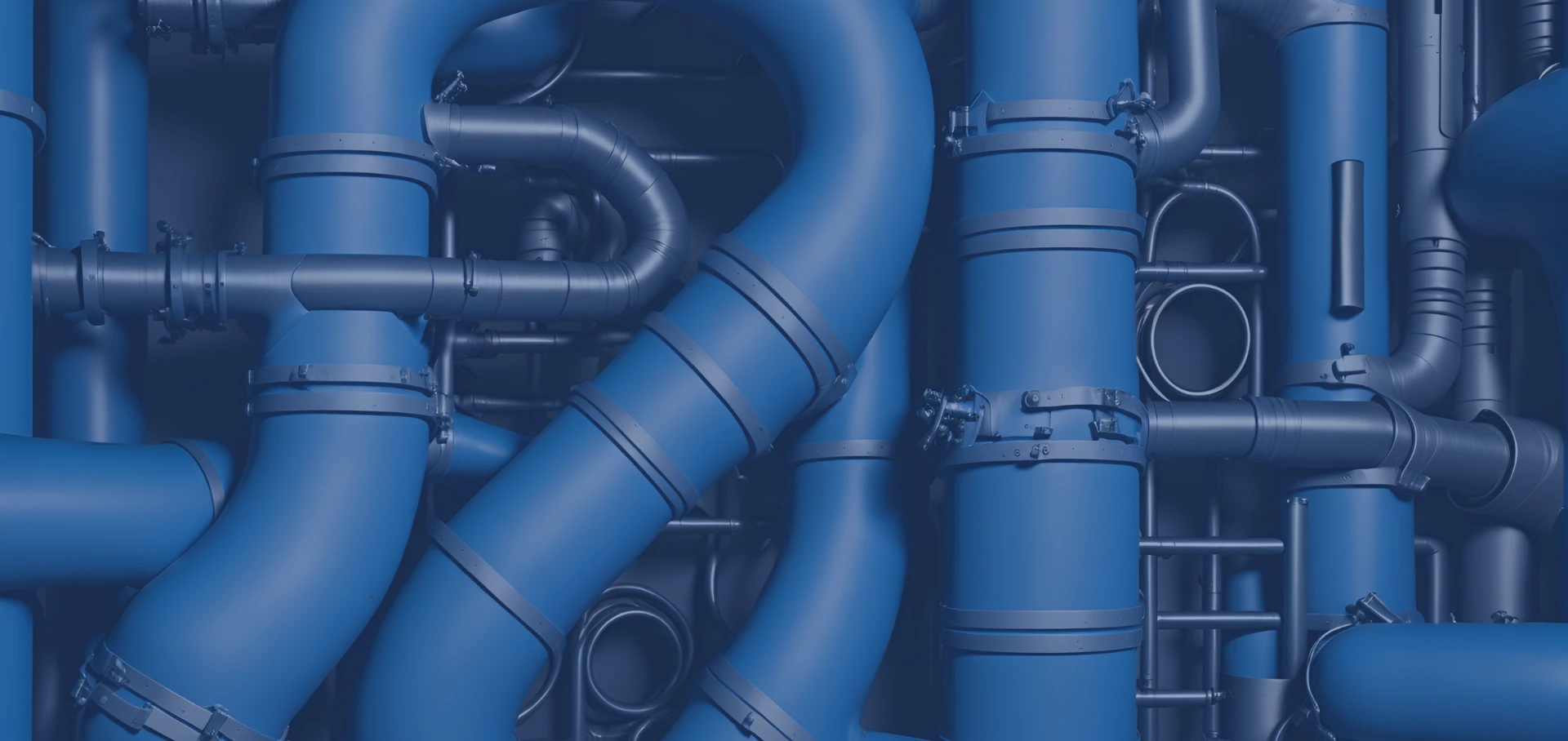 blue pipes