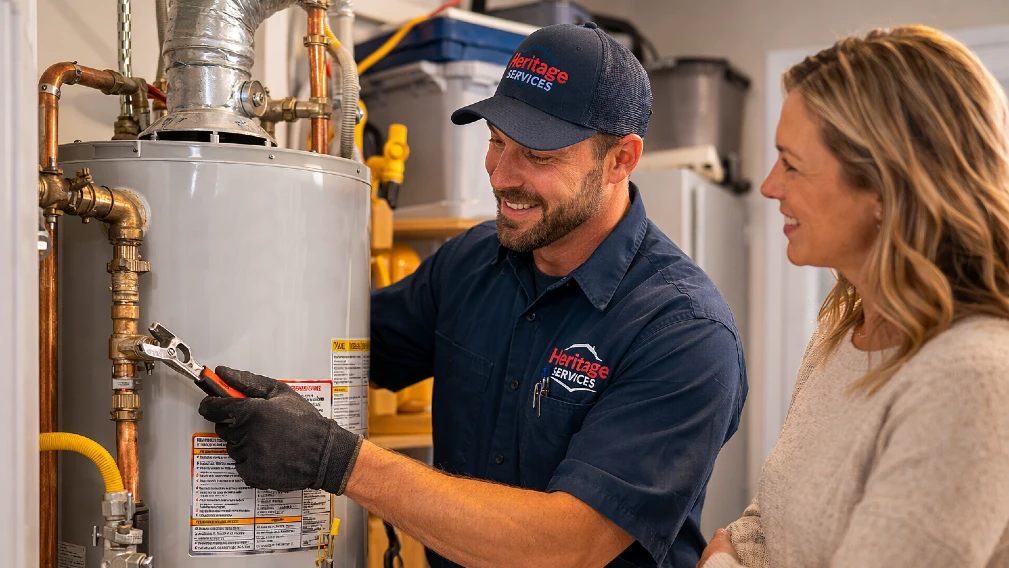 water heater maintenance from Heritage Services