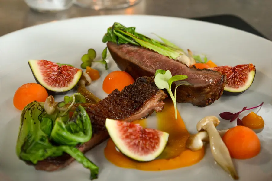 Fine dining at river lodge while on a luxury safari tour at Lion Sands, kruger national park, SA