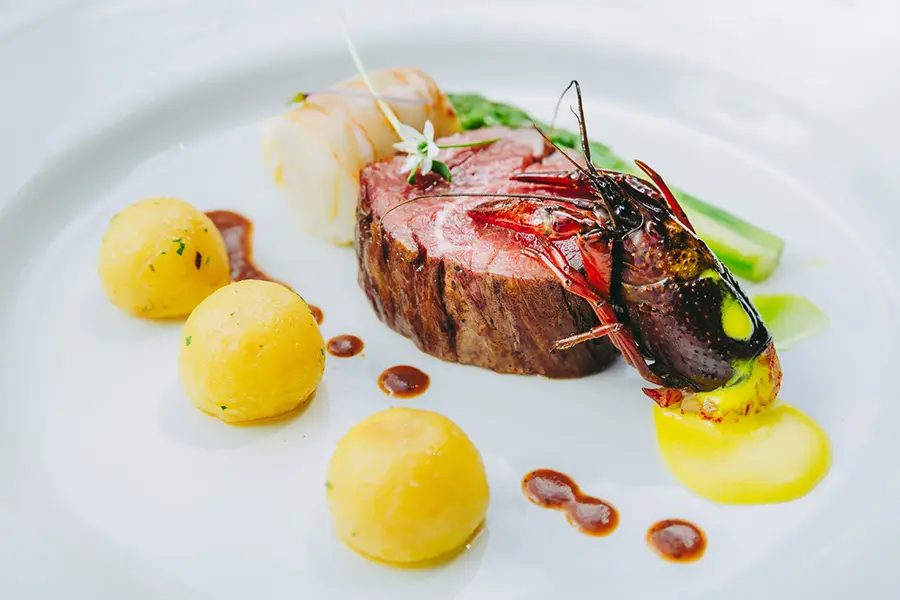 Fine dining cuisine in Nairobi at luxury accommodation while on luxury safari with Premier Africa