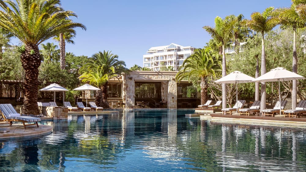 Stay at the one and only: A luxury hotel with pool while golfing in Africa as it is near world famous golf courses in South Africa.