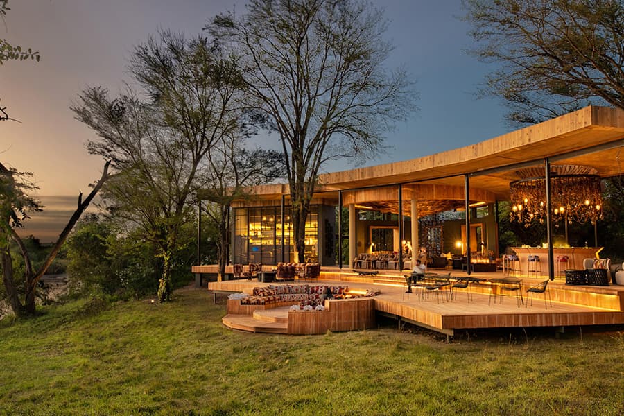 Beautiful scenic view from luxury accommodation while on a luxury safari in Tanzania