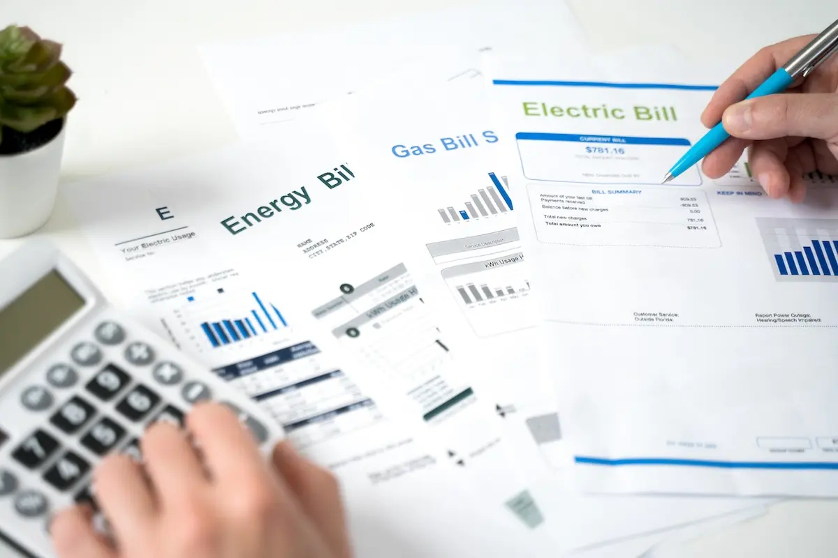 Gas bill statement