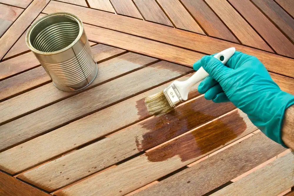 Clear Coating and Staining
