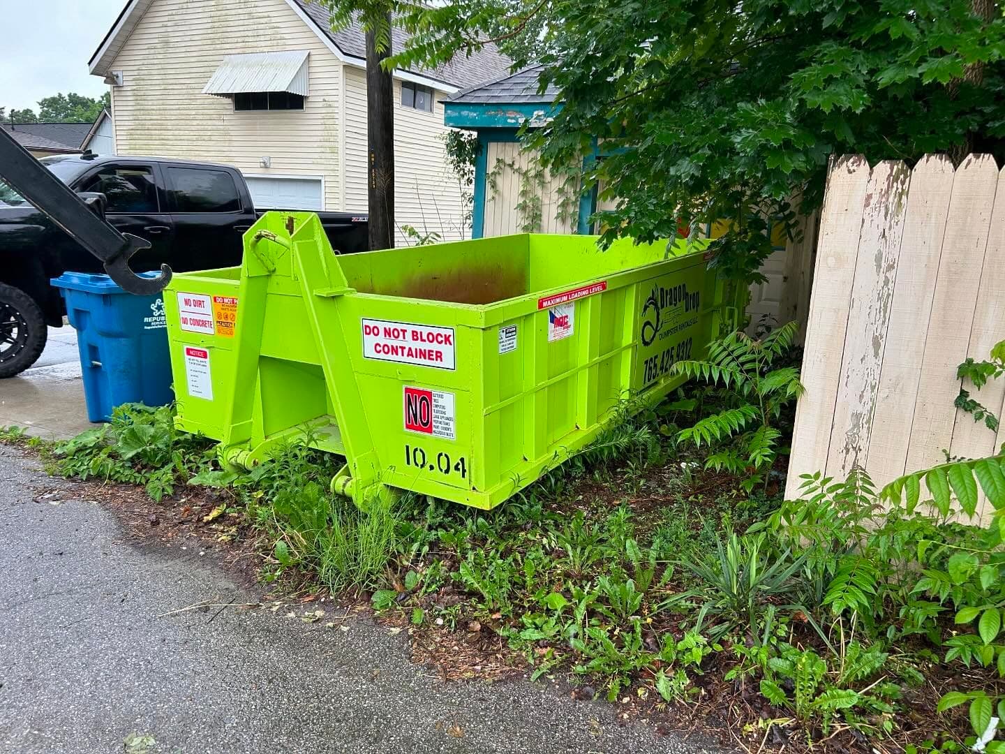 dumpster rental fortville
