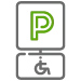 parking sign icon