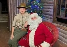 Thomas with Santa