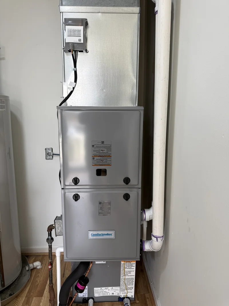 furnace unit in a room