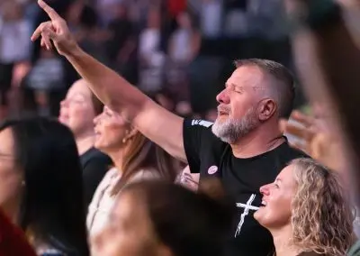 man worshipping