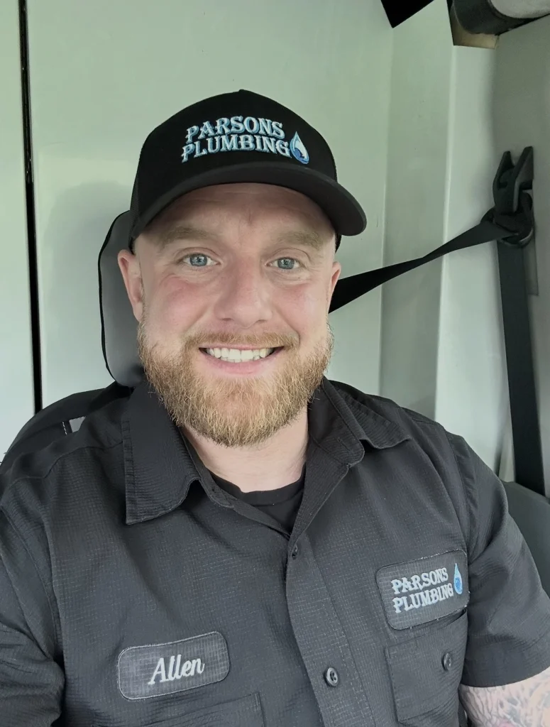 Parsons Plumbing worker smiling