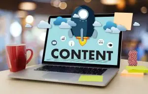 content marketing data blogging media publication information vision content concept